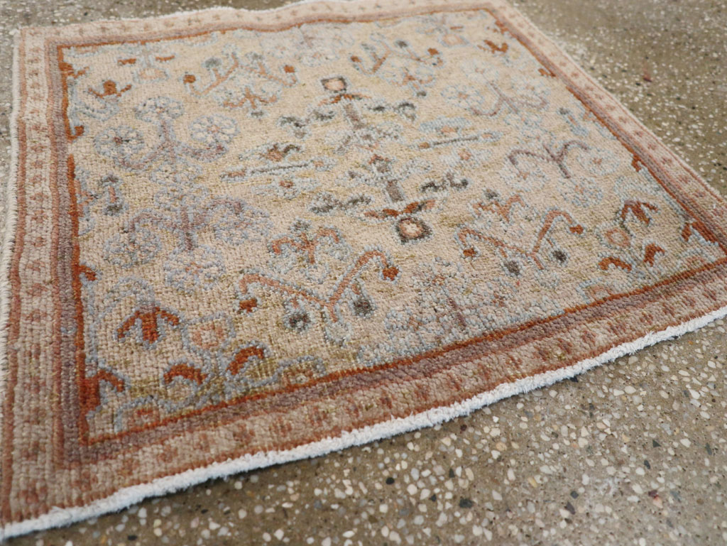 Vintage Persian Joshegan Square Throw Rug, No.21253 - Gss