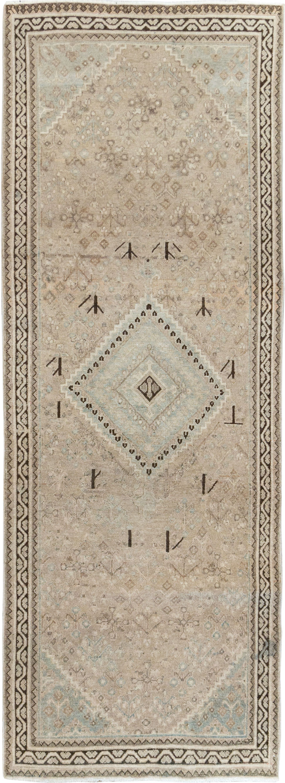Vintage Persian Joshegan Runner, No.21258 - Gss
