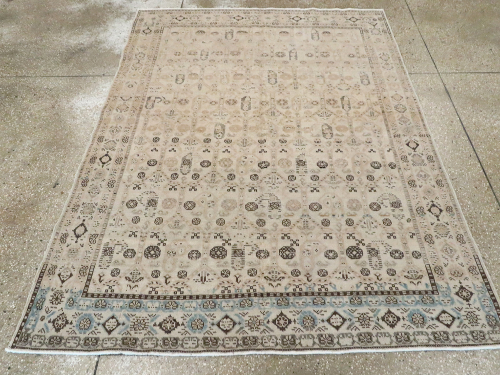 Vintage Persian Afshar Accent Rug, No.21280 - Gss