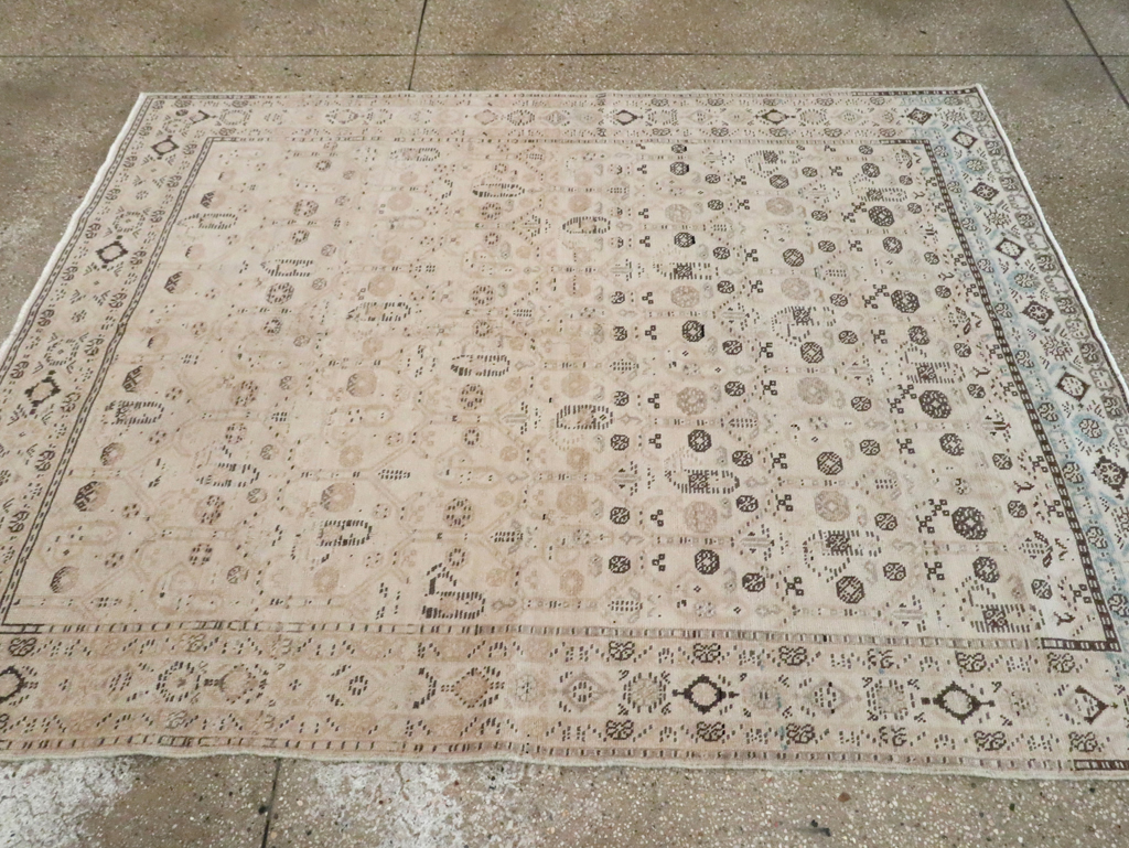 Vintage Persian Afshar Accent Rug, No.21280 - Gss