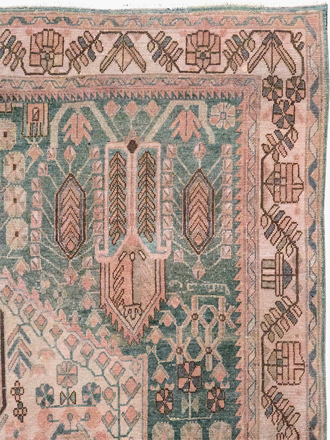 Vintage Persian Afshar Accent Rug, No.21289 - Gss