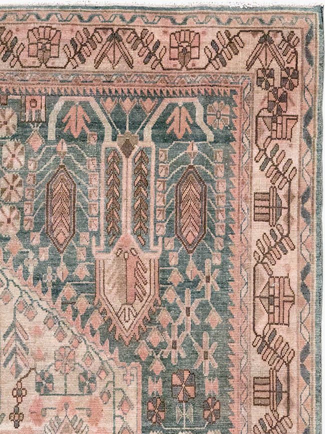 Vintage Persian Afshar Accent Rug, No.21289 - Gss