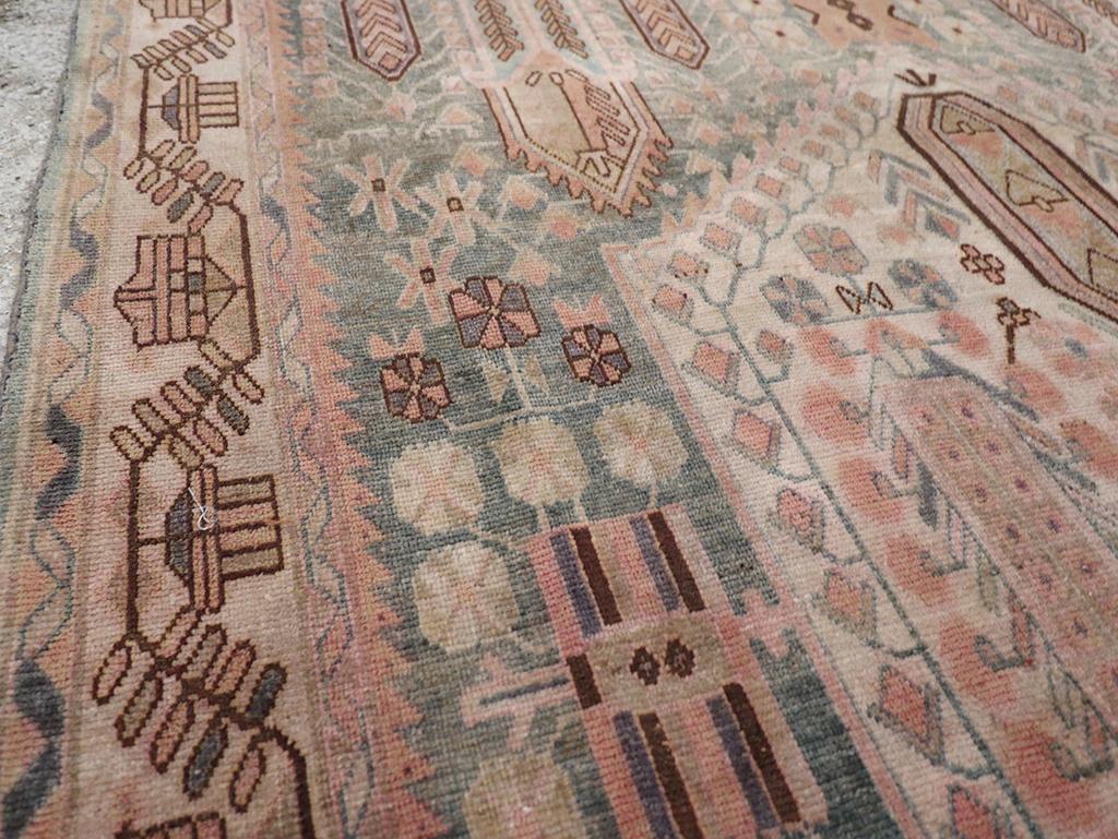 Vintage Persian Afshar Accent Rug, No.21289 - Gss