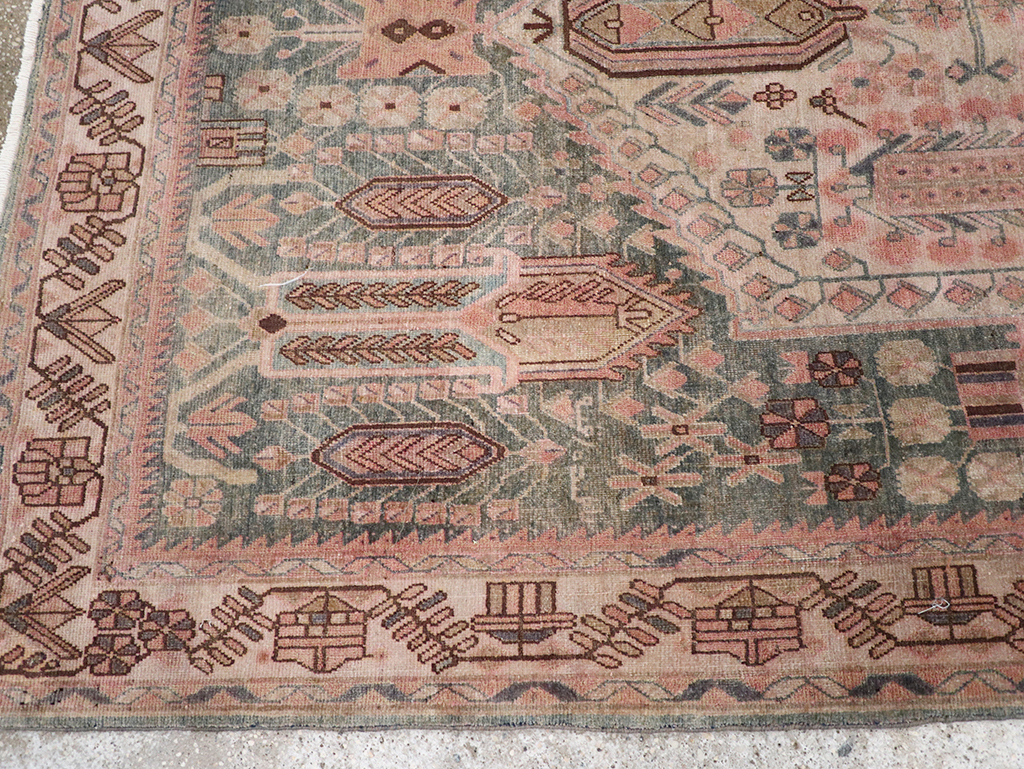 Vintage Persian Afshar Accent Rug, No.21289 - Gss