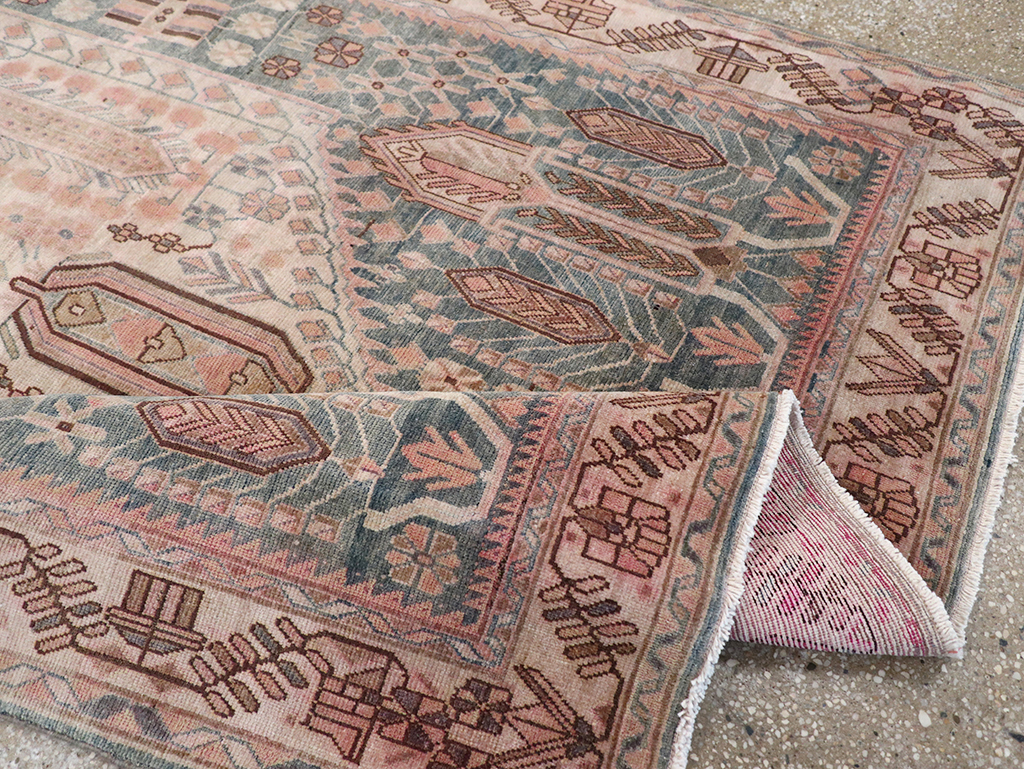 Vintage Persian Afshar Accent Rug, No.21289 - Gss