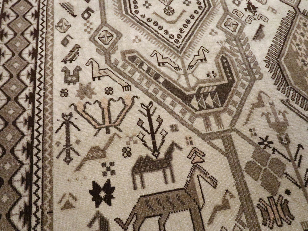 Vintage Persian Afshar Rug, No.21290 - Gss