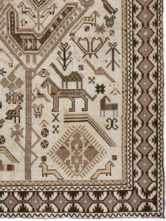 Vintage Persian Afshar Rug, No.21290 - Gss