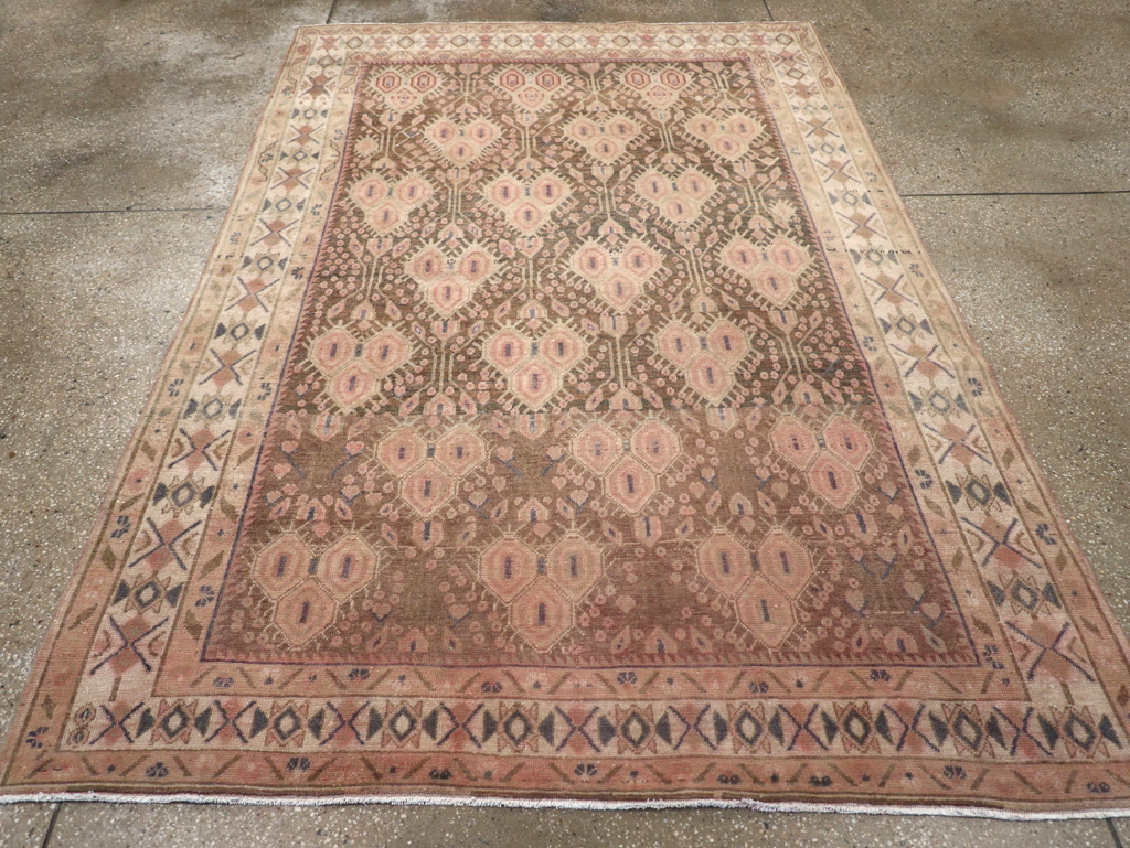 Vintage Persian Afshar Accent Rug, No.21291 - Gss