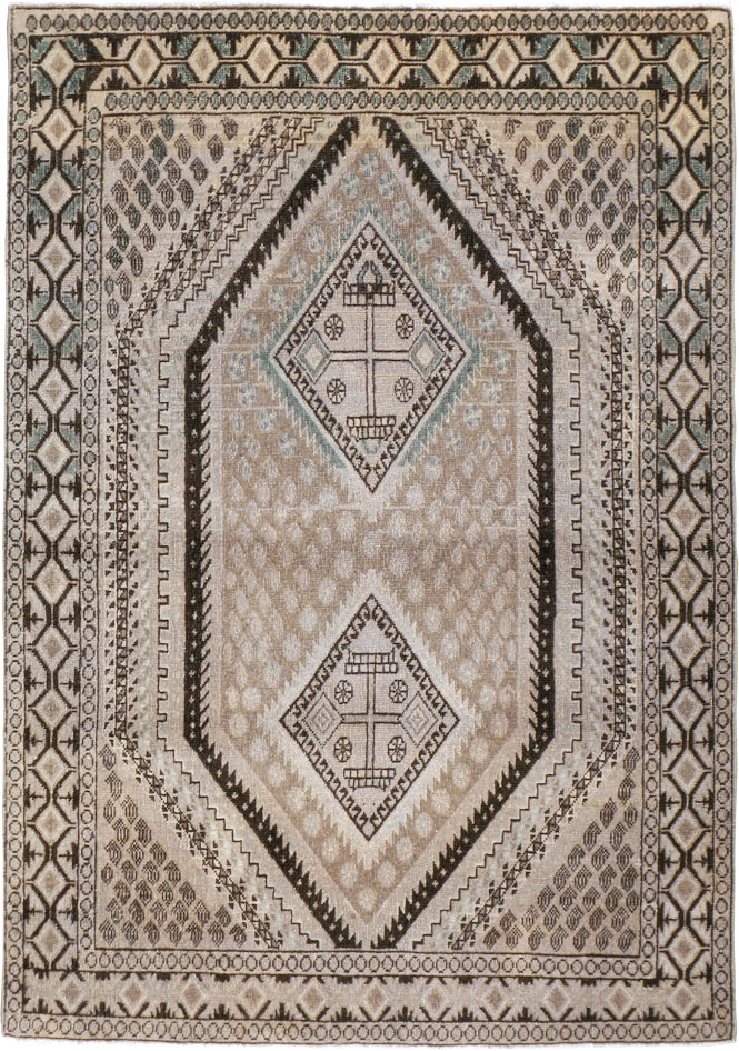 Vintage Persian Afshar Rug, No.21299 - Gss