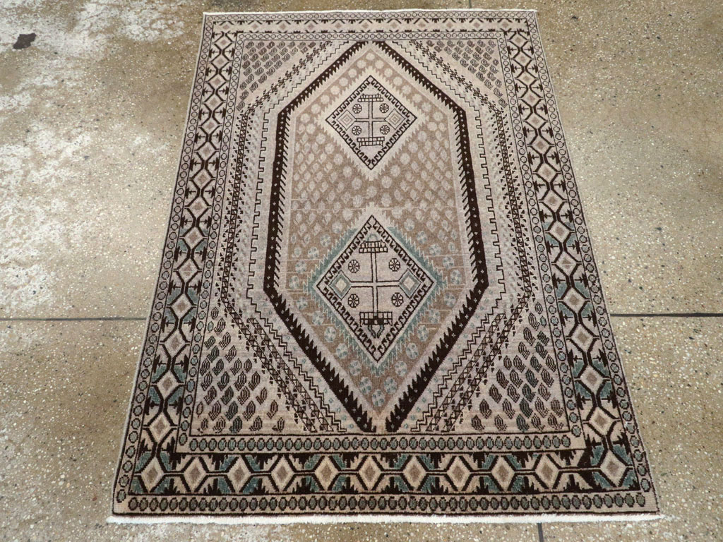 Vintage Persian Afshar Rug, No.21299 - Gss