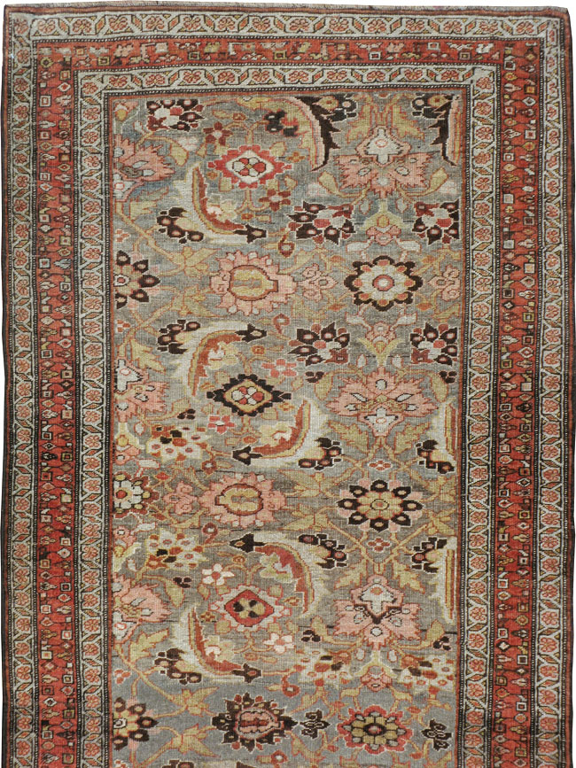 Antique Persian Bidjar Runner, No.21324 - Gss