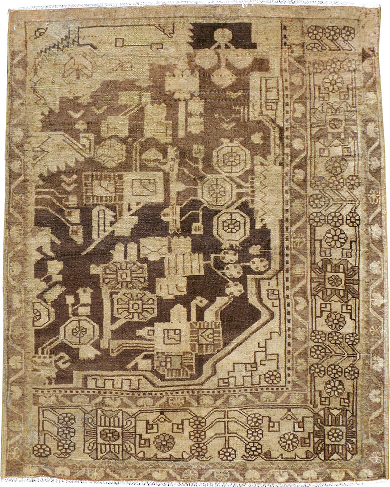 Antique Persian Malayer Sampler Rug, No.21329 - Gss
