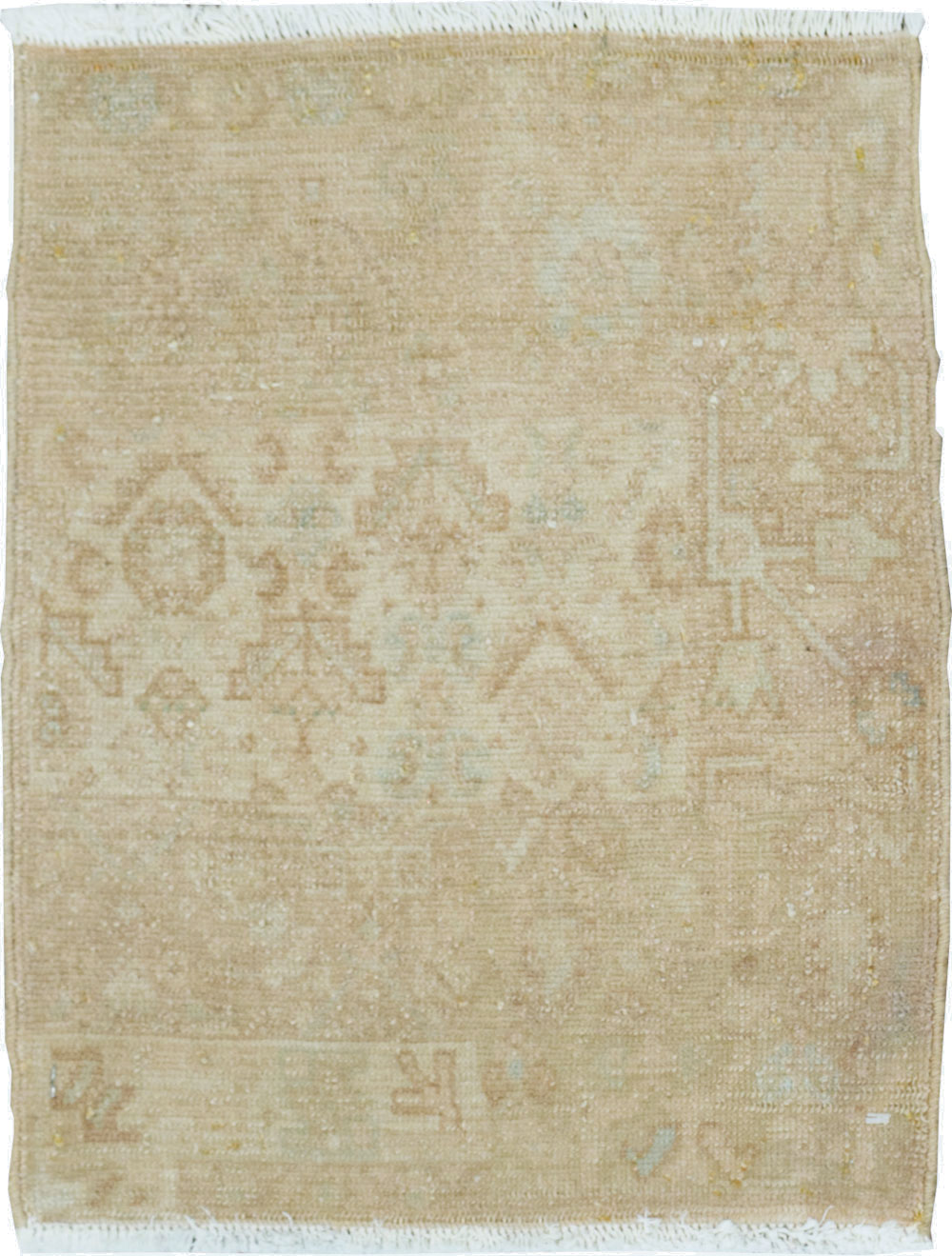 Vintage Persian Malayer Sampler Throw Rug, No.21330 - Gss