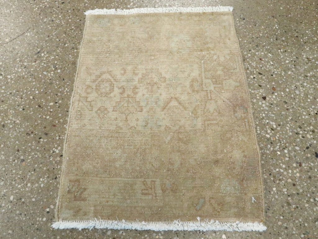 Vintage Persian Malayer Sampler Throw Rug, No.21330 - Gss