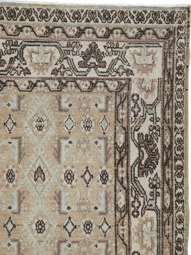 Vintage Persian Malayer Wide Gallery Runner, No.21349 - Gss