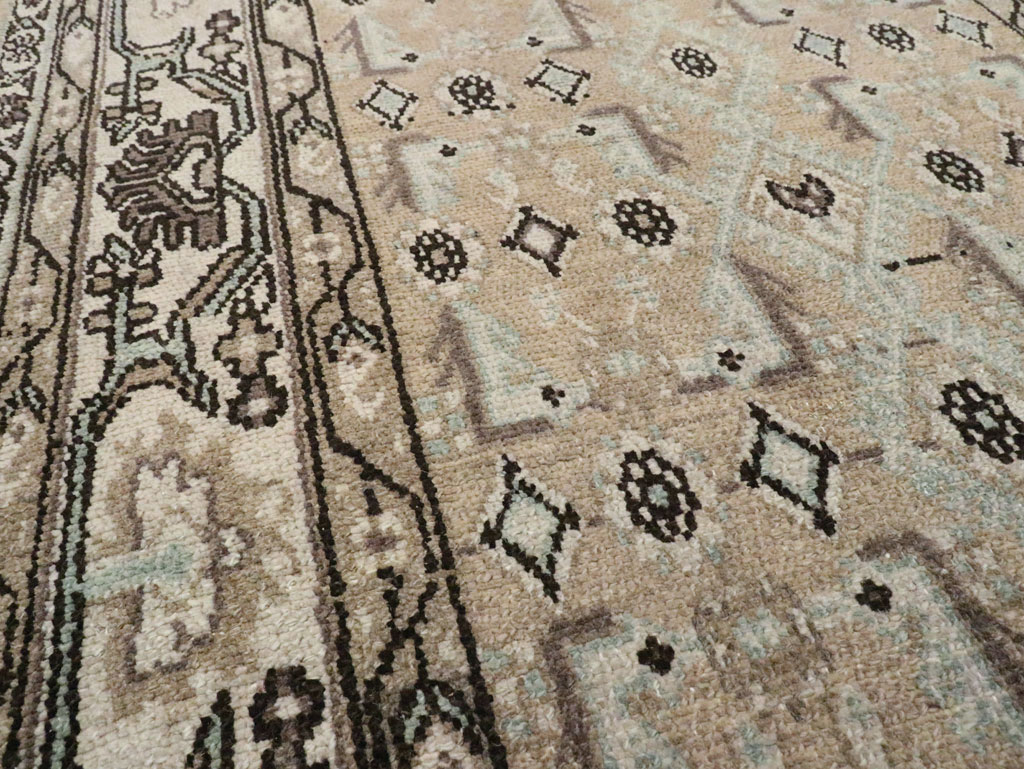 Vintage Persian Malayer Wide Gallery Runner, No.21349 - Gss