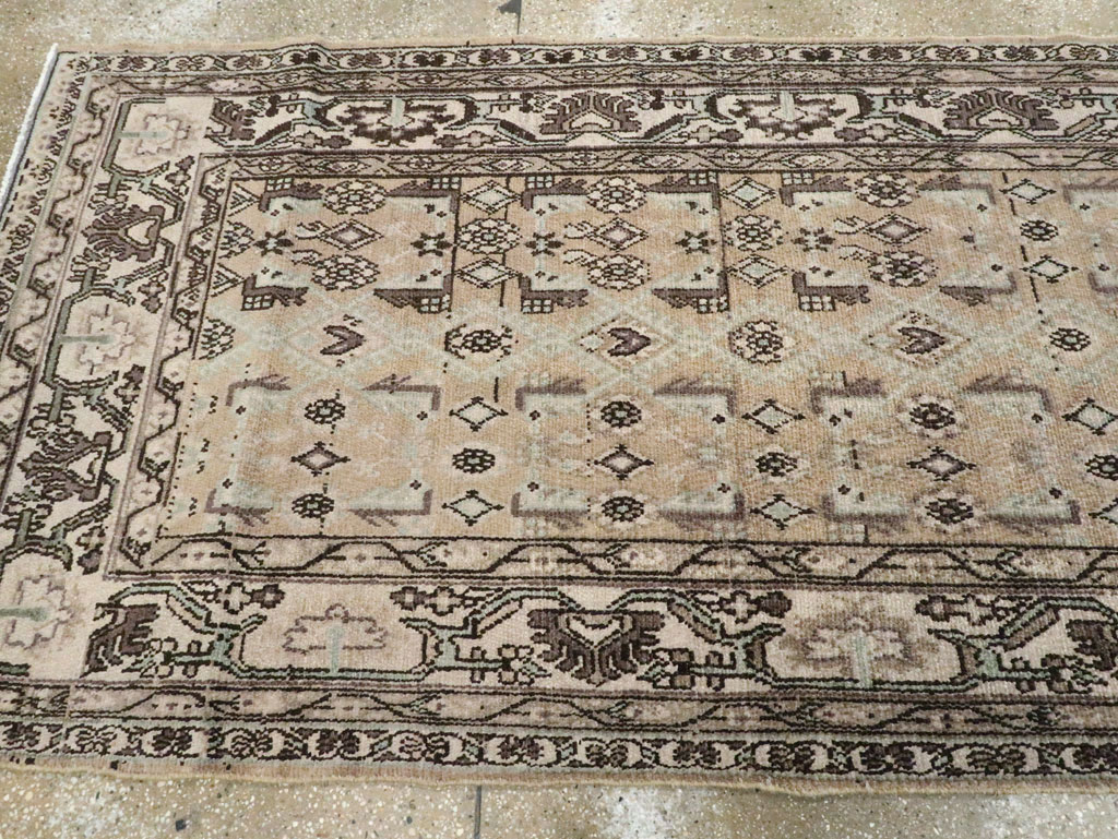 Vintage Persian Malayer Wide Gallery Runner, No.21349 - Gss
