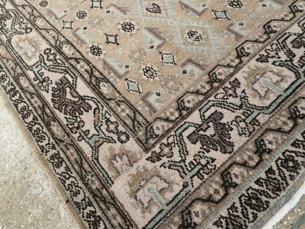Vintage Persian Malayer Wide Gallery Runner, No.21349 - Gss