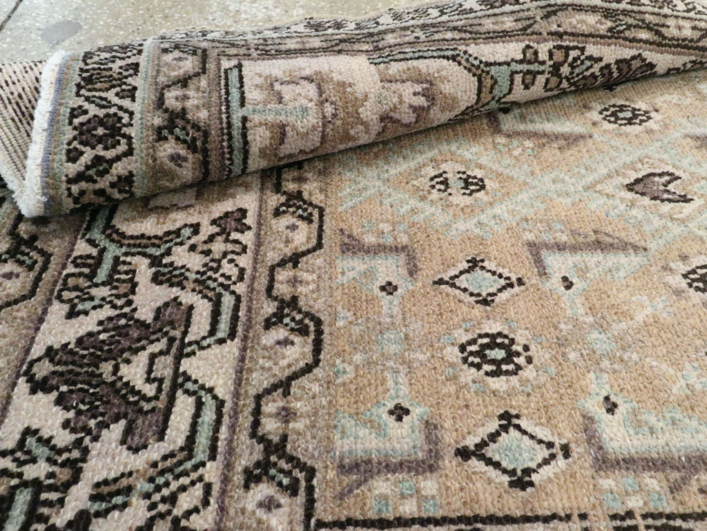 Vintage Persian Malayer Wide Gallery Runner, No.21349 - Gss