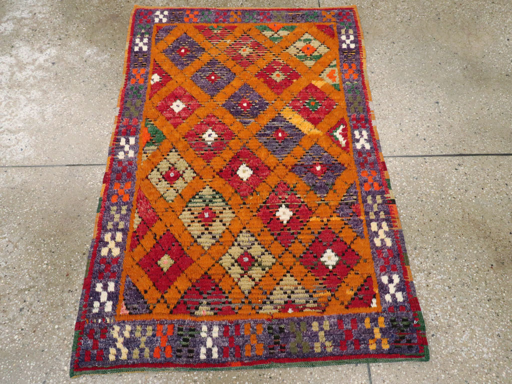 Vintage Turkish Tulu Rug, No.21417 - Gss