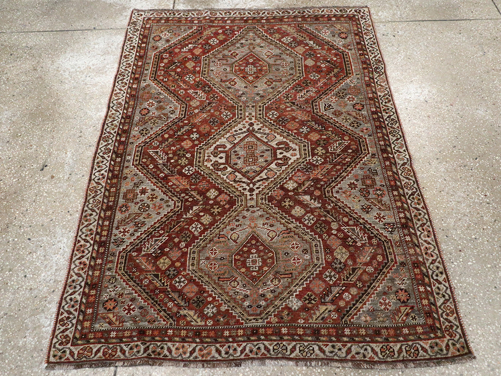 Antique Afshar Rug, No.21420 - Gss