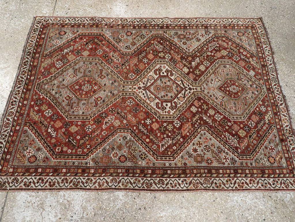 Antique Afshar Rug, No.21420 - Gss