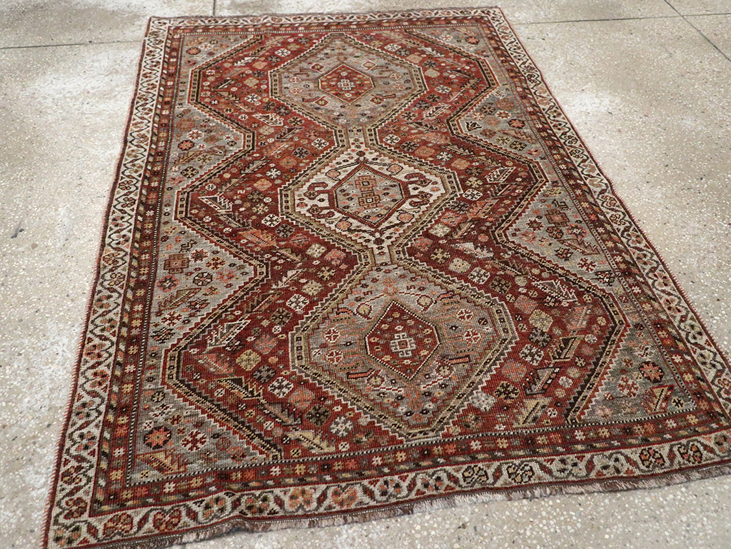 Antique Afshar Rug, No.21420 - Gss