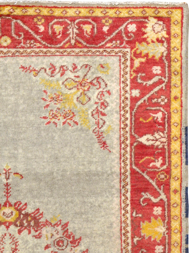 Antique Turkish Oushak Rug, No.21429 - Gss