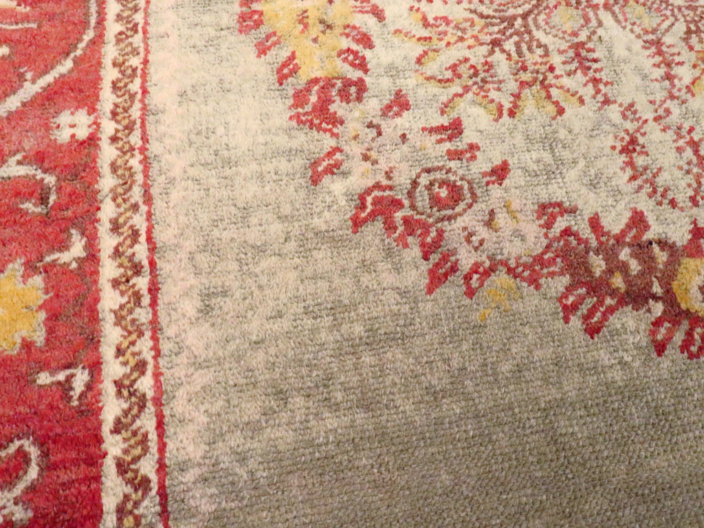 Antique Turkish Oushak Rug, No.21429 - Gss