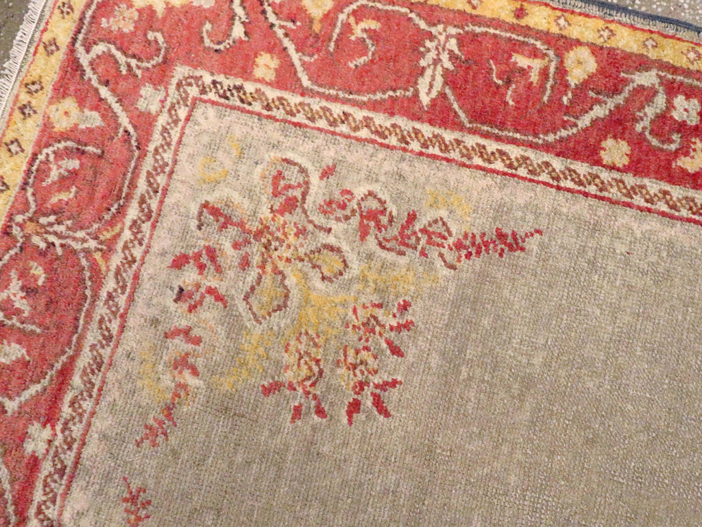 Antique Turkish Oushak Rug, No.21429 - Gss