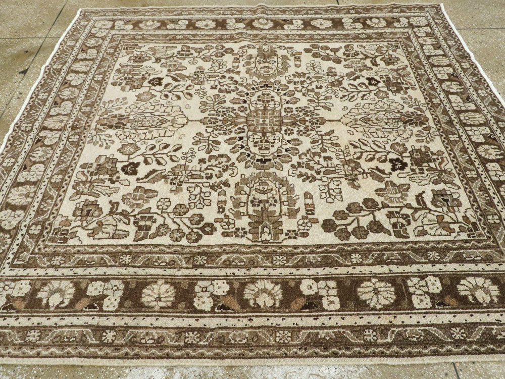 Vintage Persian Hamadan Square Rug, No.21432 - Gss