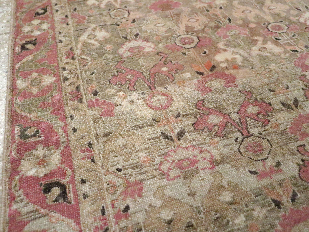 Antique Persian Malayer Throw Rug, No.21448 - Gss