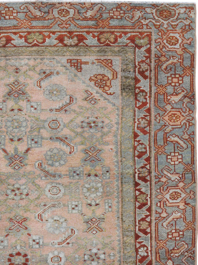Antique Persian Malayer Throw Rug, No.21463 - Gss