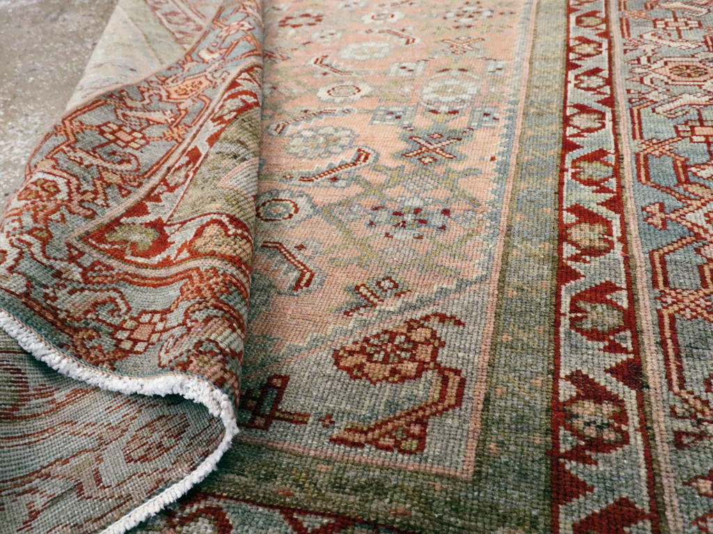 Antique Persian Malayer Throw Rug, No.21463 - Gss