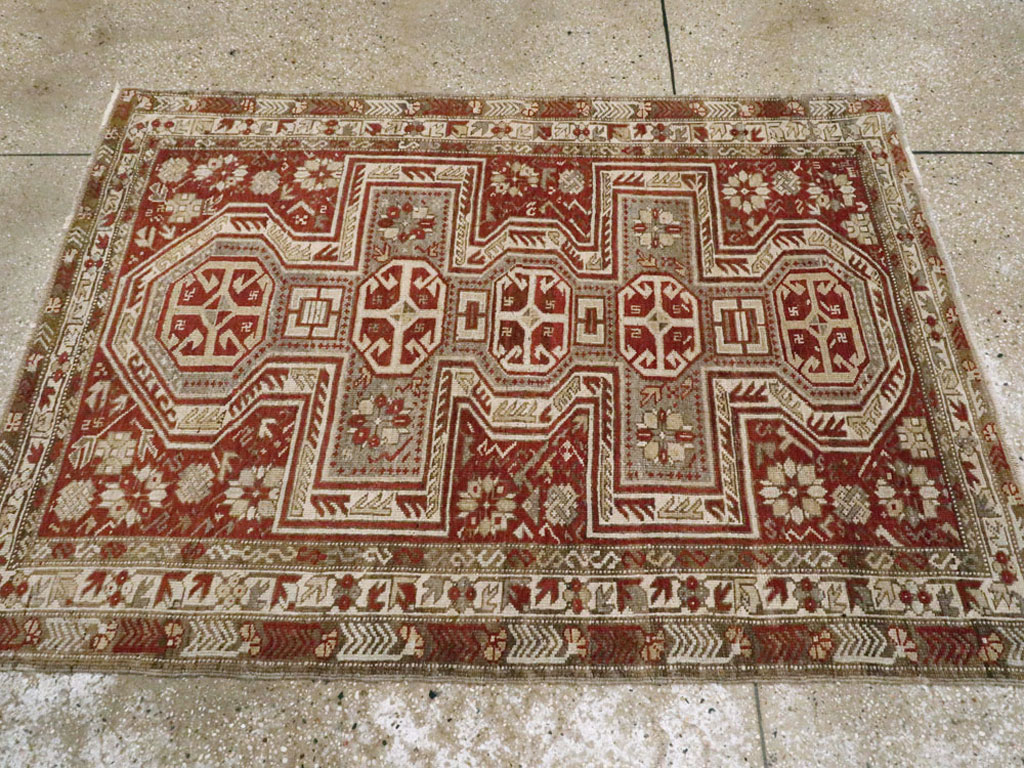 Antique Persian Kurdish Rug, No.21476 - Gss