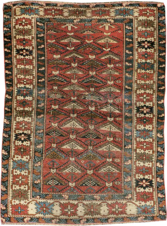 Antique Caucasian Shirvan Rug, No.21480 - Gss