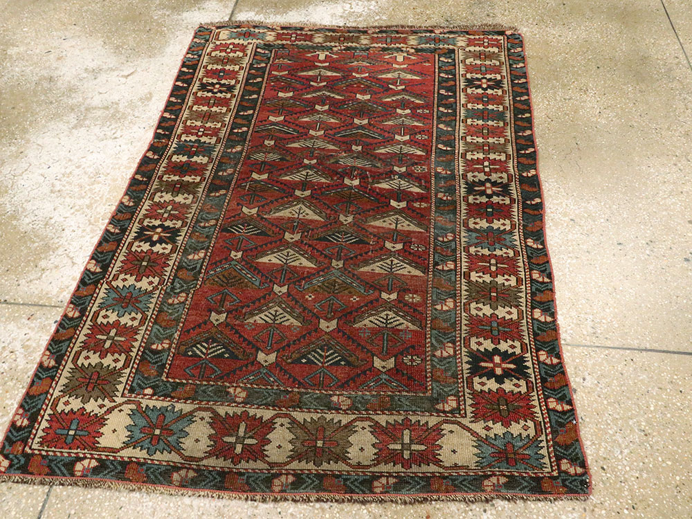 Antique Caucasian Shirvan Rug, No.21480 - Gss