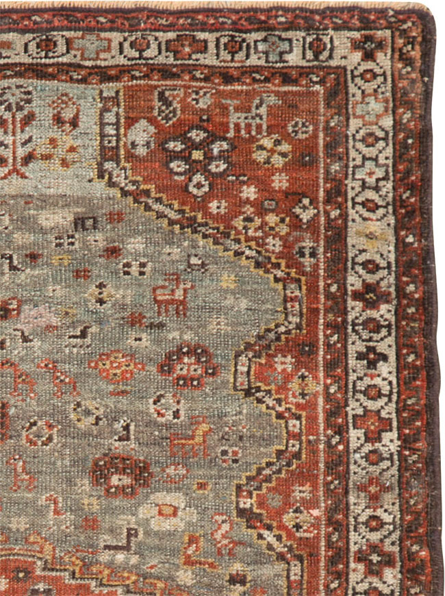 Antique Persian Khamseh Rug, No.21530 - Gss