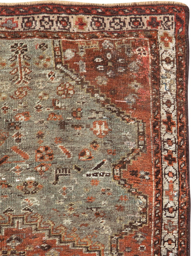Antique Persian Khamseh Rug, No.21530 - Gss