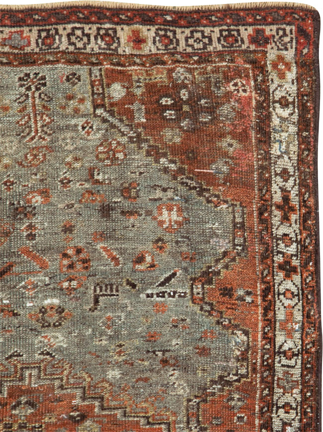 Antique Persian Khamseh Rug, No.21530 - Gss