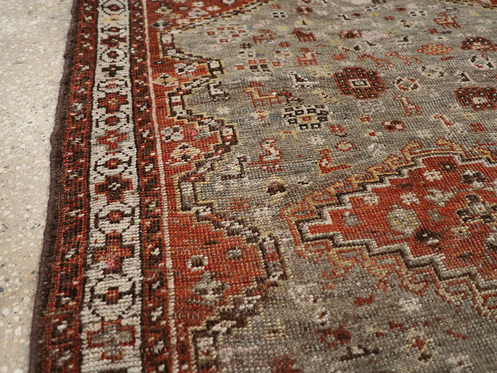 Antique Persian Khamseh Rug, No.21530 - Gss