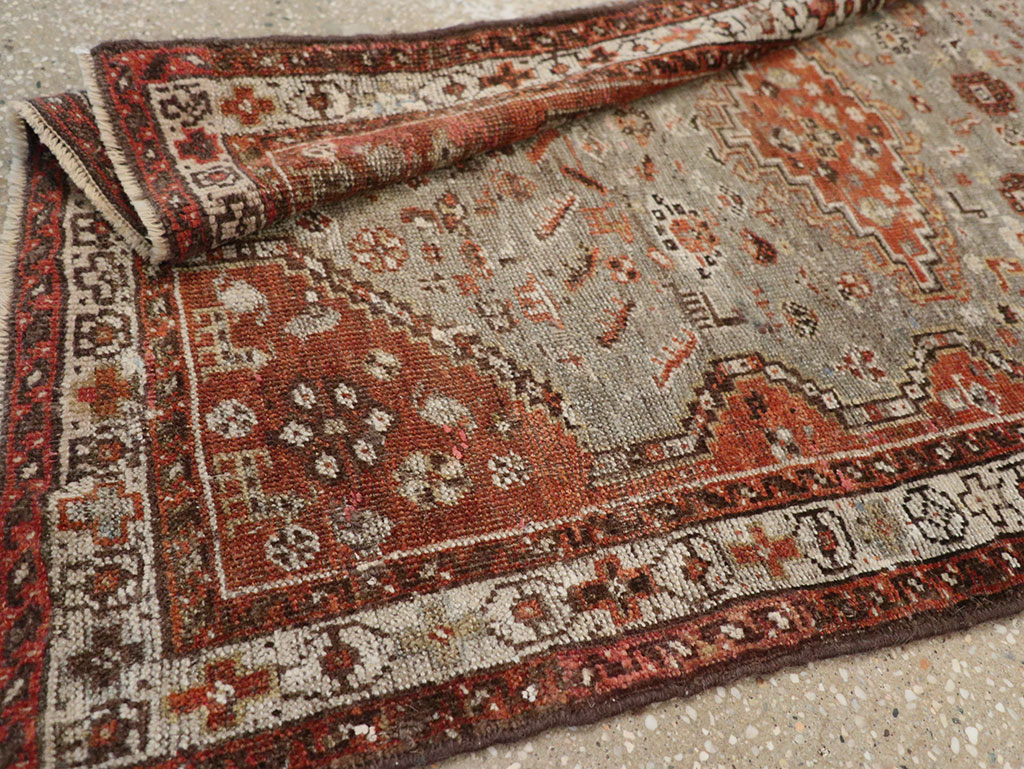Antique Persian Khamseh Rug, No.21530 - Gss