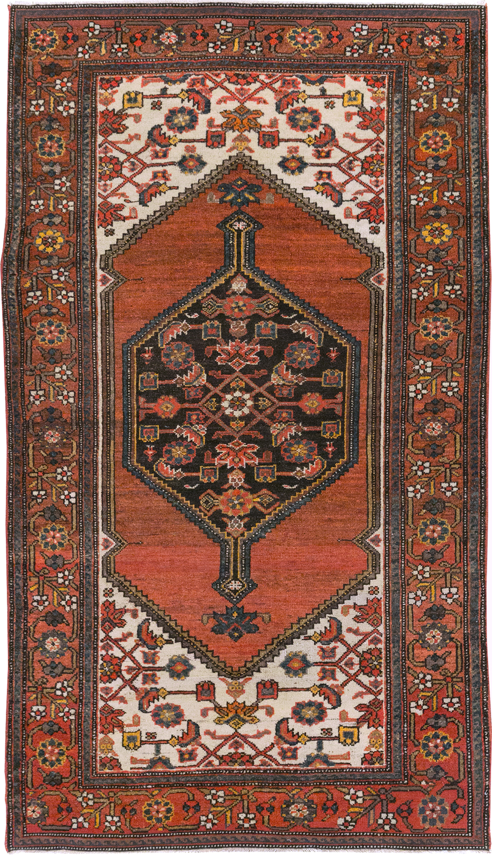 Antique Persian Malayer Accent Rug, No.21531 - Gss