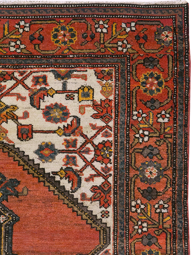 Antique Persian Malayer Accent Rug, No.21531 - Gss