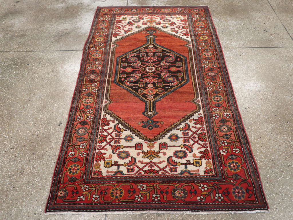 Antique Persian Malayer Accent Rug, No.21531 - Gss