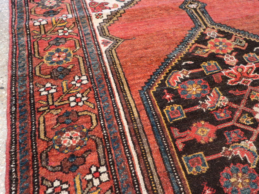 Antique Persian Malayer Accent Rug, No.21531 - Gss
