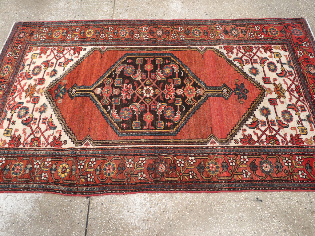 Antique Persian Malayer Accent Rug, No.21531 - Gss