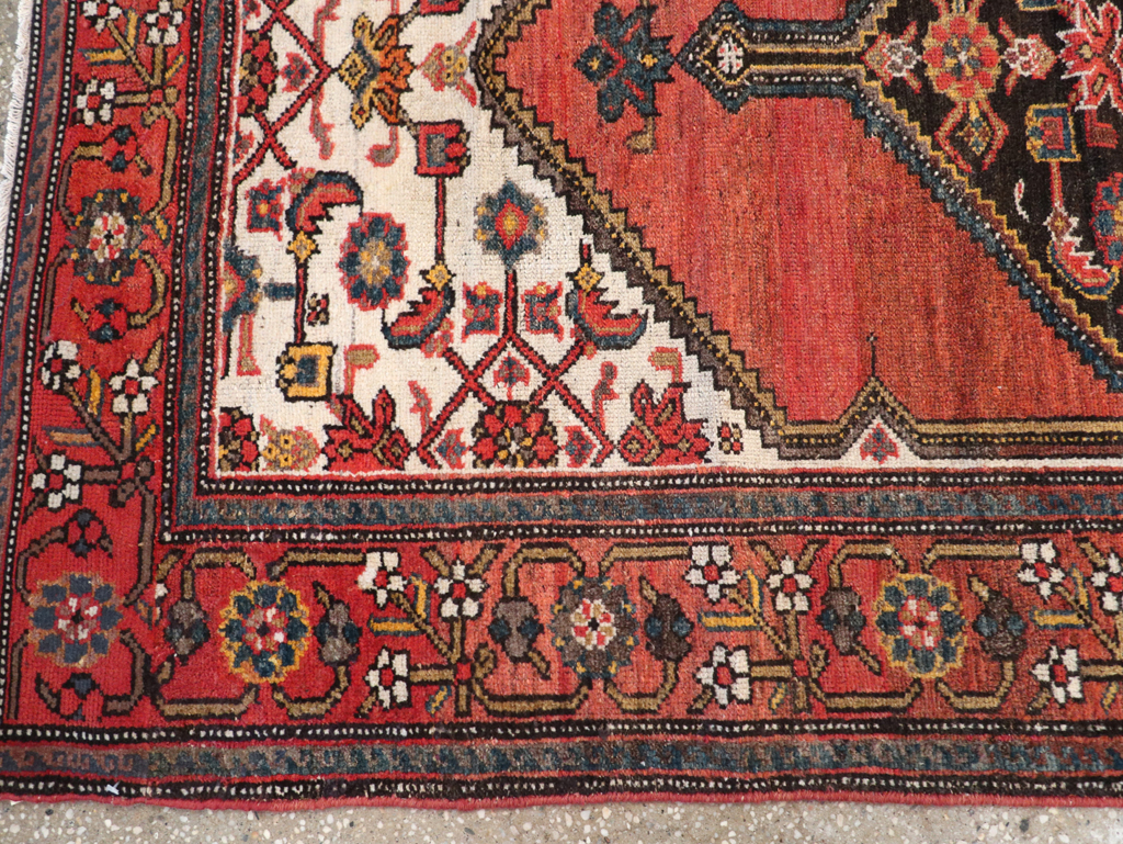 Antique Persian Malayer Accent Rug, No.21531 - Gss