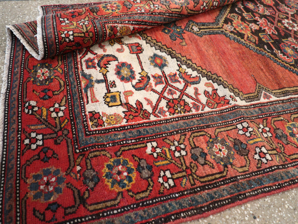 Antique Persian Malayer Accent Rug, No.21531 - Gss