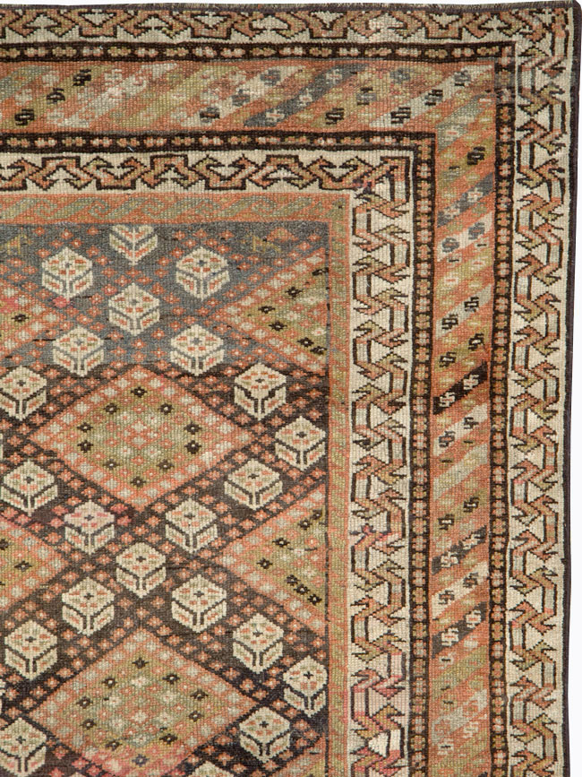 Antique Persian Khamseh Rug, No.21532 - Gss
